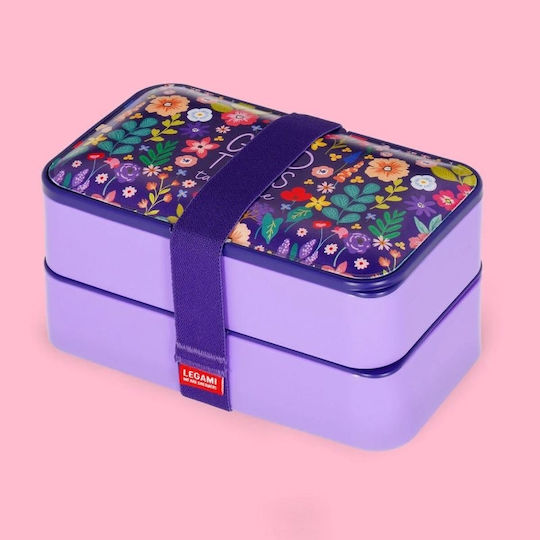 Legami Milano Cutie De Prânz Din Plastic Violet Cu Compartimente 1.2lt