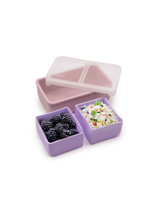 Melii Cutie pentru Mâncare Plastic Roz 700ml 1buc