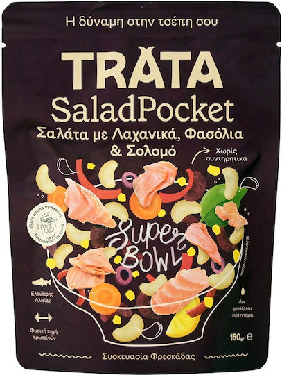 Salmon Salad Beans & Vegetables Salad Pocket Trata 150g