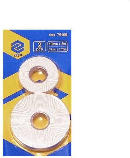 Vorel Selbstklebend Schaumstoff Doppelseitiges Klebeband Rosa 19mmx2.25m 2Stück