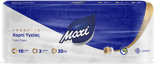 Maxi Toilet Paper 3 Ply 10 Packages (100gr/Roll) 5202505010408