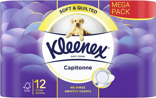 Kleenex Capitonne Hârtie Igienică 12 Rulouri