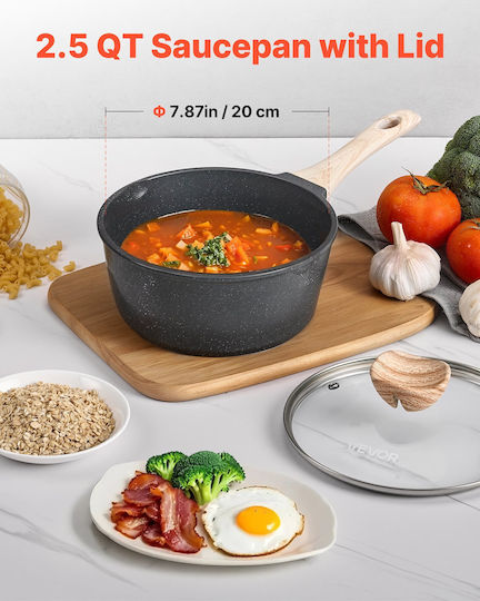 Vevor Κατσαρολάκι Γάλακτος από Αλουμίνιο 2.5lt / 20cm