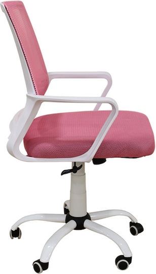 Zita Plus A1600-W Bürostuhl Weiß/Rosa
