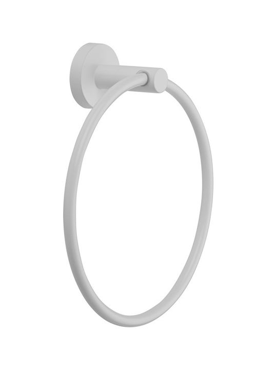Bronze Art Fairmont Single Bathroom Ring With Screws 19x22cm White