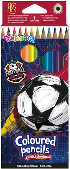 Colored Pencils 12 Colors Football Colorino