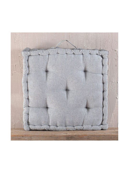 Rythmos Floor Pillow Kathy From 100% Cotton Gray 50x50cm