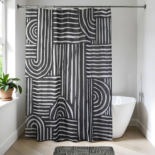 Atmosphera Ethnik Vibes Shower Curtain Fabric 180x200cm Polyester