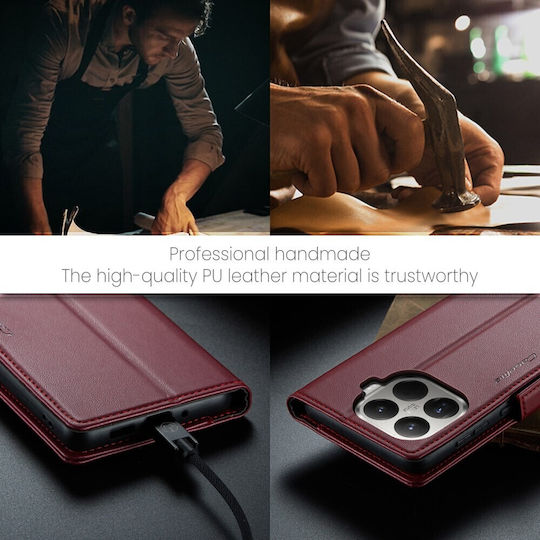 Caseme 023 Luminus Wallet Μπορντό (Xiaomi 15T Pro)