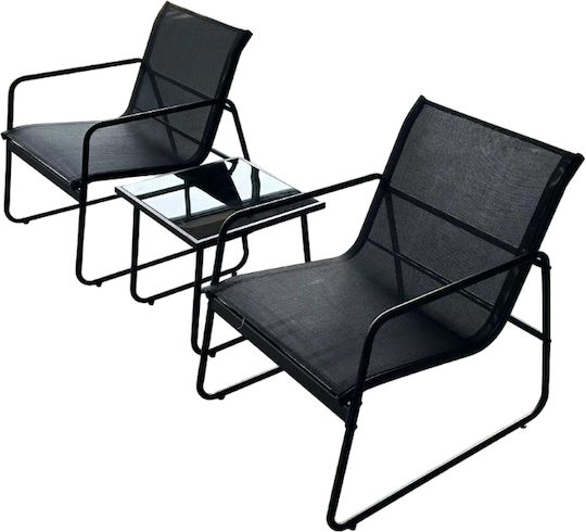 Set Wohnzimmer im Freien Oberon Gkri 3Stück
