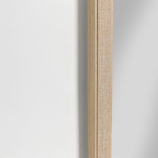 Liberta Lino Wall Mirror Full Length with Beige Plastic Frame 126x66cm 1pcs
