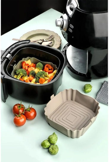 Квадратна силиконова форма 18x5.5см подходяща за еър фрайър Airfryer Brns.50552