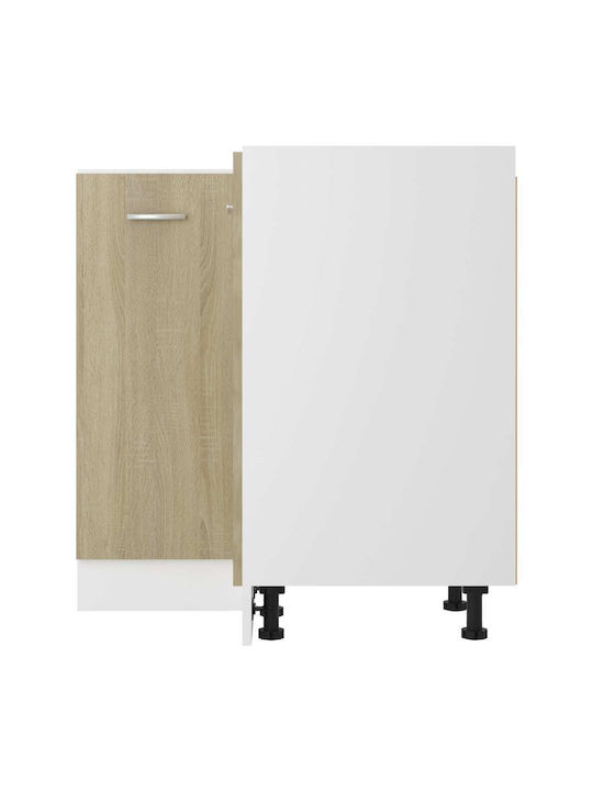 Ъглов Шкаф Подов Sonoma Oak 75.5x75.5x80.5бр