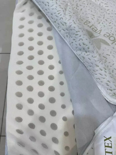 La Luna Topper Semi-dublu Latex Impregnat cu Aloe Vera 120x200x7buc
