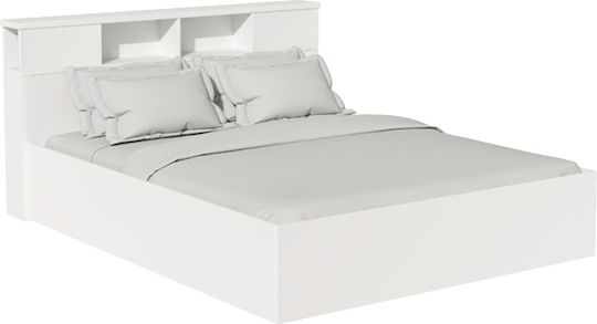 Schlafzimmer Set Olympus White mit Lattenrost 140x200cm 4Stück