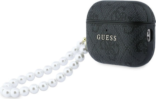 Guess Case Synthetic Leather / Plastic in Black color for Apple AirPods Pro 3