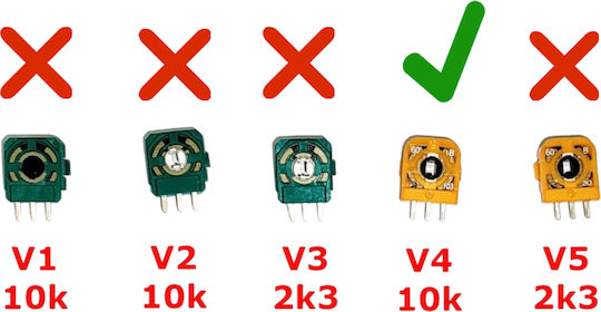 Analog Potentiometer Favor Union V4 10k Ohm Sony Playstation 4 PS4 Dualshock 4 JDM-050 & JDM-055 Controller Code 1-game244