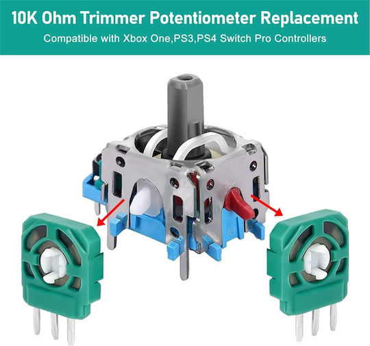 Analoges Potentiometer V2 10k Sony Playstation 4 Ps4 Dualshock 4 Jdm-050 & Microsoft Xbox Eins Modell 1708 Controller Code1-game242