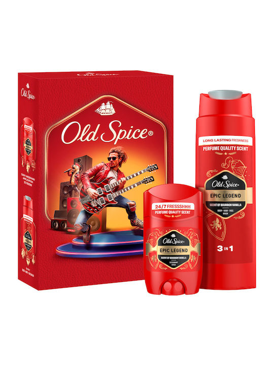 Old Spice Knight Gift Set for Men with Deodorant Stick and Shower Gel Epic Legend 24 Hour Freshness for Daily Use Scent with Quality Long Lasting Fragrance
