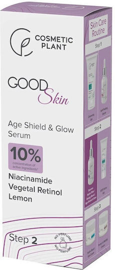 Cosmetic Plant Serum Anti-Îmbătrânire Față și Ochi cu Retinol și Vitamina C pentru Strălucire și Detoxifiere 30ml