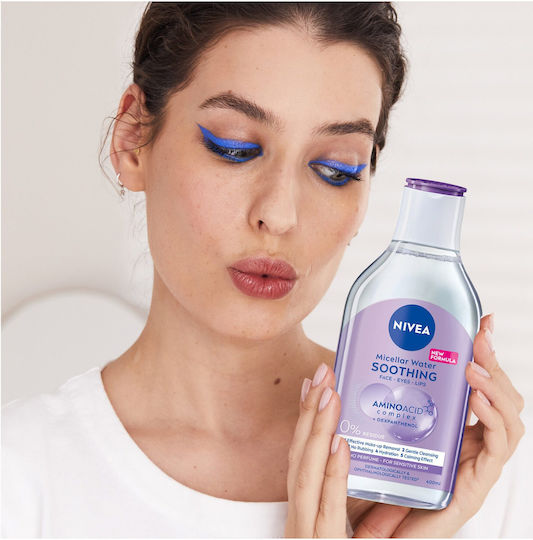 Nivea In 1 Мицеларна Вода Премахване на грим Лице, Очи и Устни за Акнеична Кожа 400мл