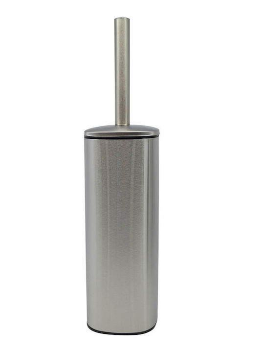 Ankor Inox Toilet Brush and Basket Set Soft Close 5lt Silver