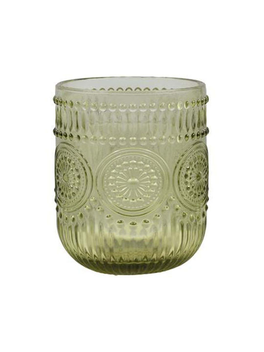Fylliana Fl06 Set of Glasses Water made of Glass in Green Color 6pcs