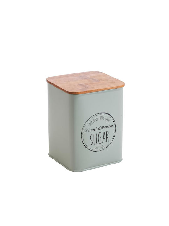Oriana Ferelli Set of 2pcs Jars for Coffee / Sugar with Lid Metallic Brown 10x10x13.5cm