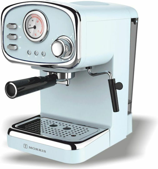 Morris Automatic Espresso Machine 1100W Pressure 20bar Light Blue R20809EMB