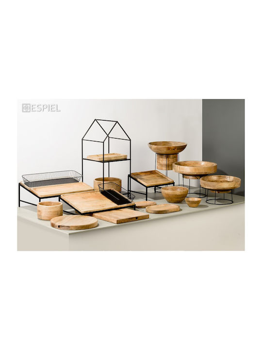 Espiel 3-stufiges Regal mit Dach 32x30x100cm