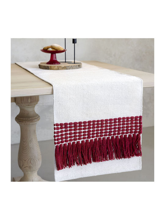 Nima Runner Cotton Innes Red - Red 40x160cm