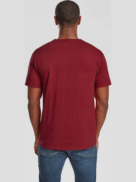 Fruit of the Loom Greece T-Shirt Deep Red