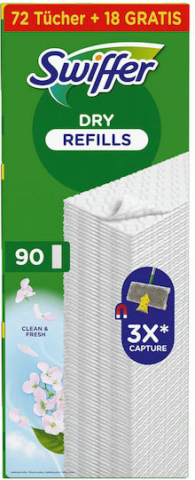 Swiffer Clean Fresh Ανταλλακτικό Πανί Παρκετέζας 90τμχ