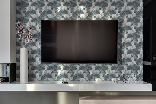 Vinyl Wandsticker Modernes Dekoratives Design Blumen 100x50 cm
