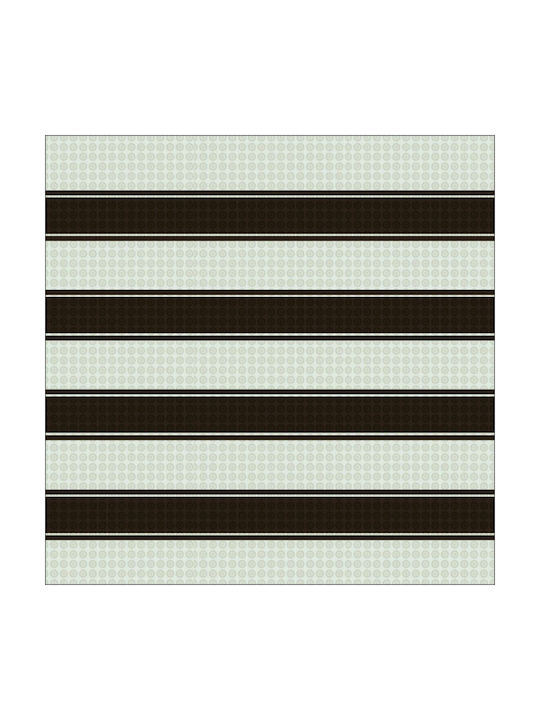 Sidirela Κουρτίνα Μπάνιου Υφασμάτινη 180x200cm Μαύρο / Λευκό