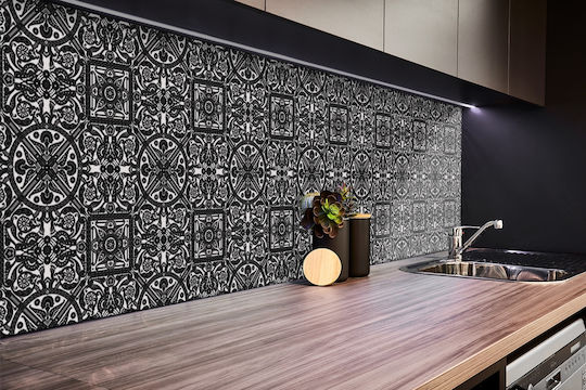 Panou De Perete Din Vinil Decor Modern Stil Retro Orientul Mijlociu 100x50 Cm