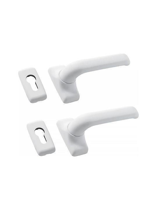 Domus 6110 Espag Window Pair with Rosette Black