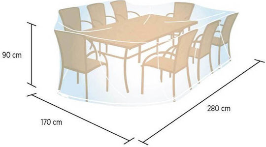 Campingaz Dining Table Cover Transparent 90x280x170cm