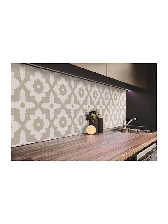 Vinyl Sticker Easy Installation Panel Arabic Flower 100x50 Cm