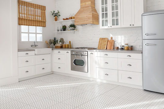 Vinyl Wall Tiles Kitchen Bathroom White Pear 9x30x30 Cm