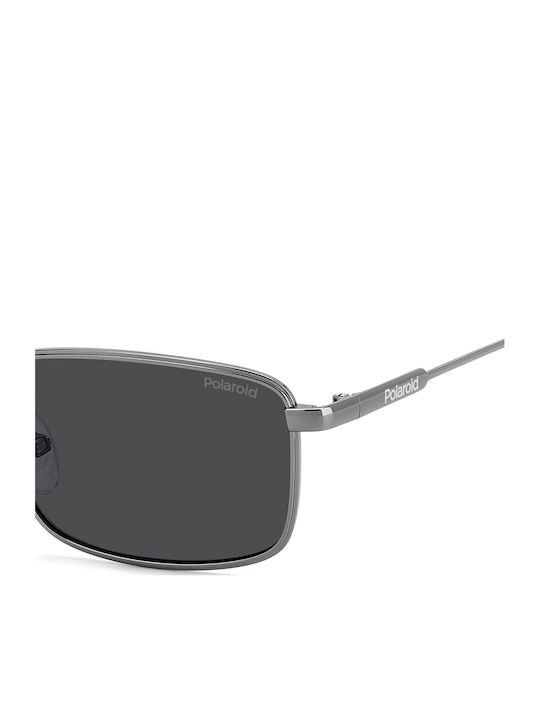 Polaroid Men's Sunglasses with Grey Metallic Frame and Grey Lens PLD6227/S/X KJ1/M9