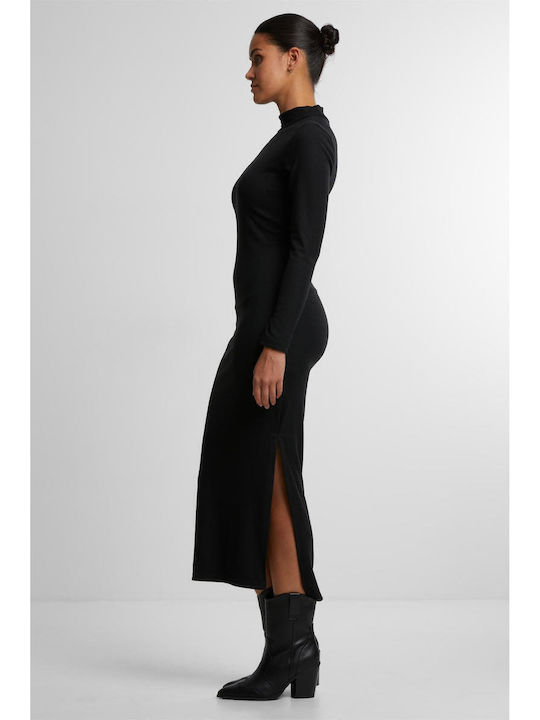 Midi Φόρεμα Πλεκτό Black