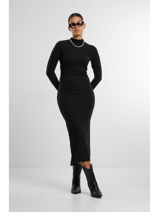 Midi Φόρεμα Πλεκτό Black