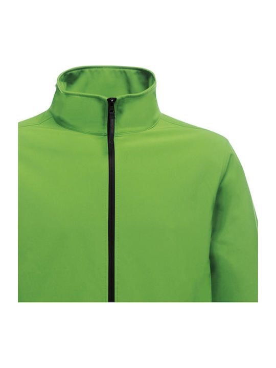 TRA628 Winter Softshell Waterproof and Windproof Green Men's Jacket