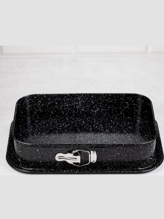 Formă de Patiserie pentru Chec Rectangulare cu Bază Detașabilă 39.5x28x8buc 1buc