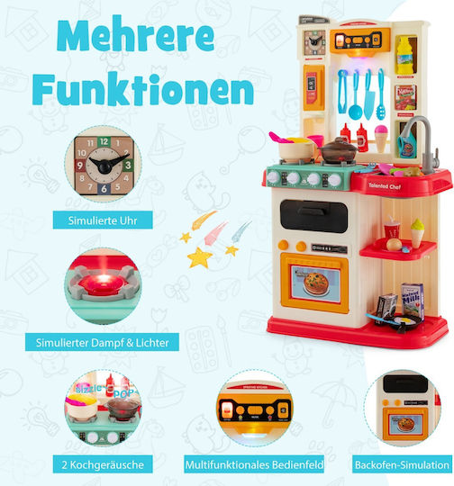 Costway Kinderküche Für 3+ Jahre 65 Stück