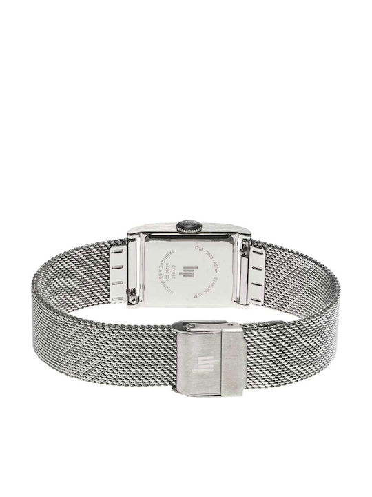 Lip Watches Women's Watch with Silver Metal Bracelet