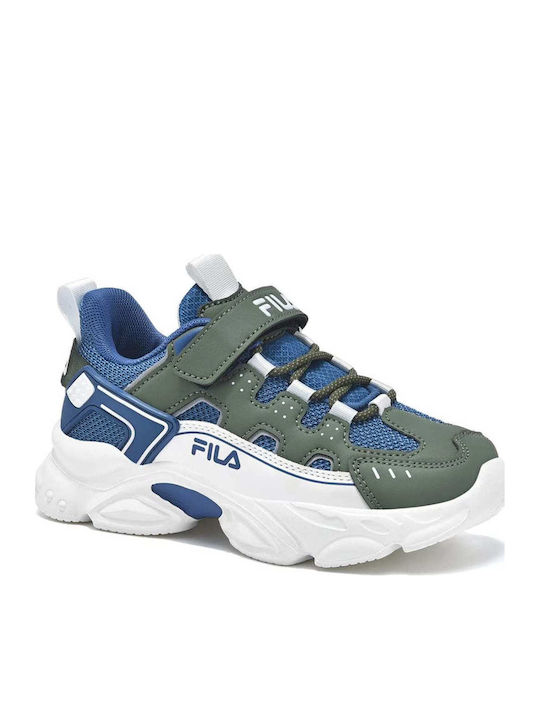 Memory Spinel 3 Kids Sports Shoes with Hoop & Loop Closure Blue