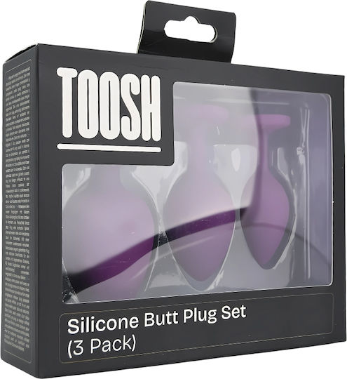 Toosh Πρωκτικές Σφήνες Σετ Small Μωβ