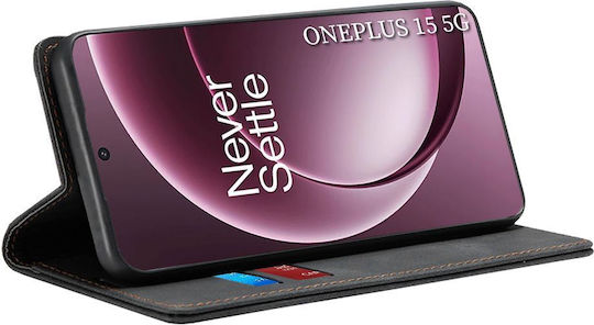Techsuit Confy Cover Buchen Sie Schwarz (OnePlus 15)